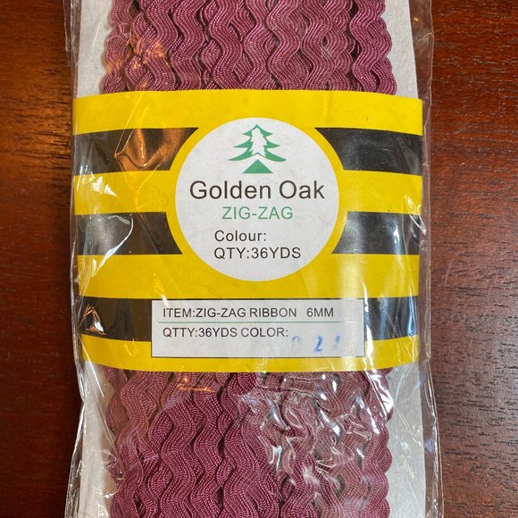 Mauve 6mm Ric Rac Trim - Picture 1 of 2